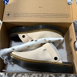 Dr. Martens Beige Slip-On Mules